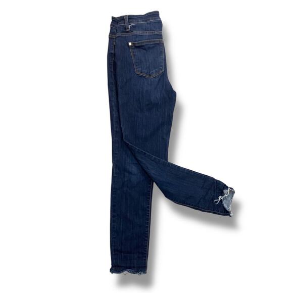 Size 7 (28) Judy Blue Skinny Fit Womens  Stretch Raw Hem Jeans Denim - Picture 1 of 5